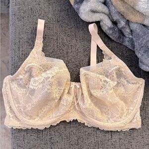 Skarlett Blue Lace Tan Bra Size 36 G